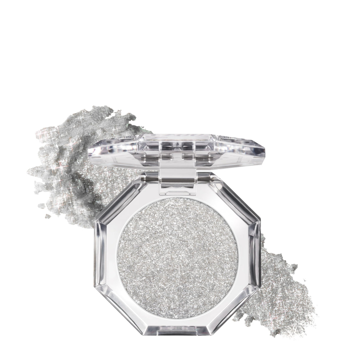 Too Faced Disco Crush glitter jar closeup showing iridescent pearls for versatile shimmer