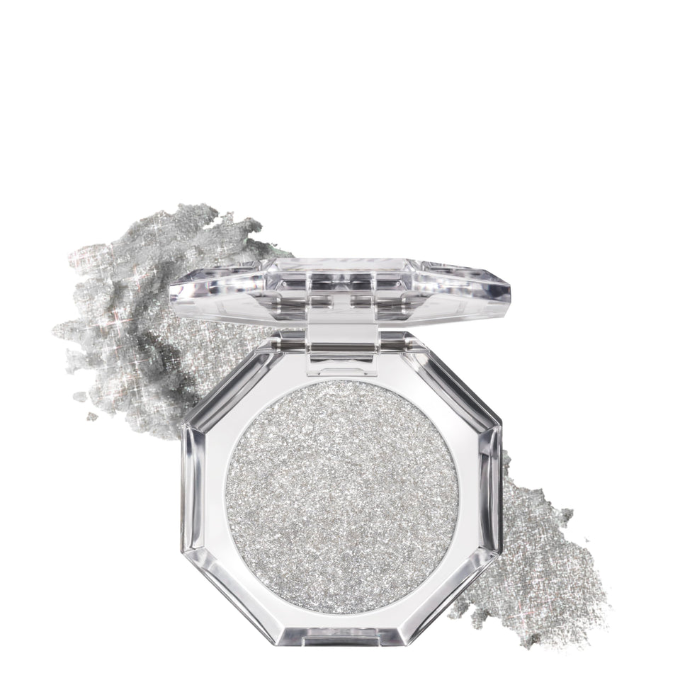 Too Faced Disco Crush glitter jar closeup showing iridescent pearls for versatile shimmer