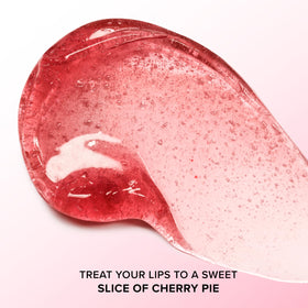 Too Faced Kissing Jelly Lip Oil Gloss close up showing sheer candy color