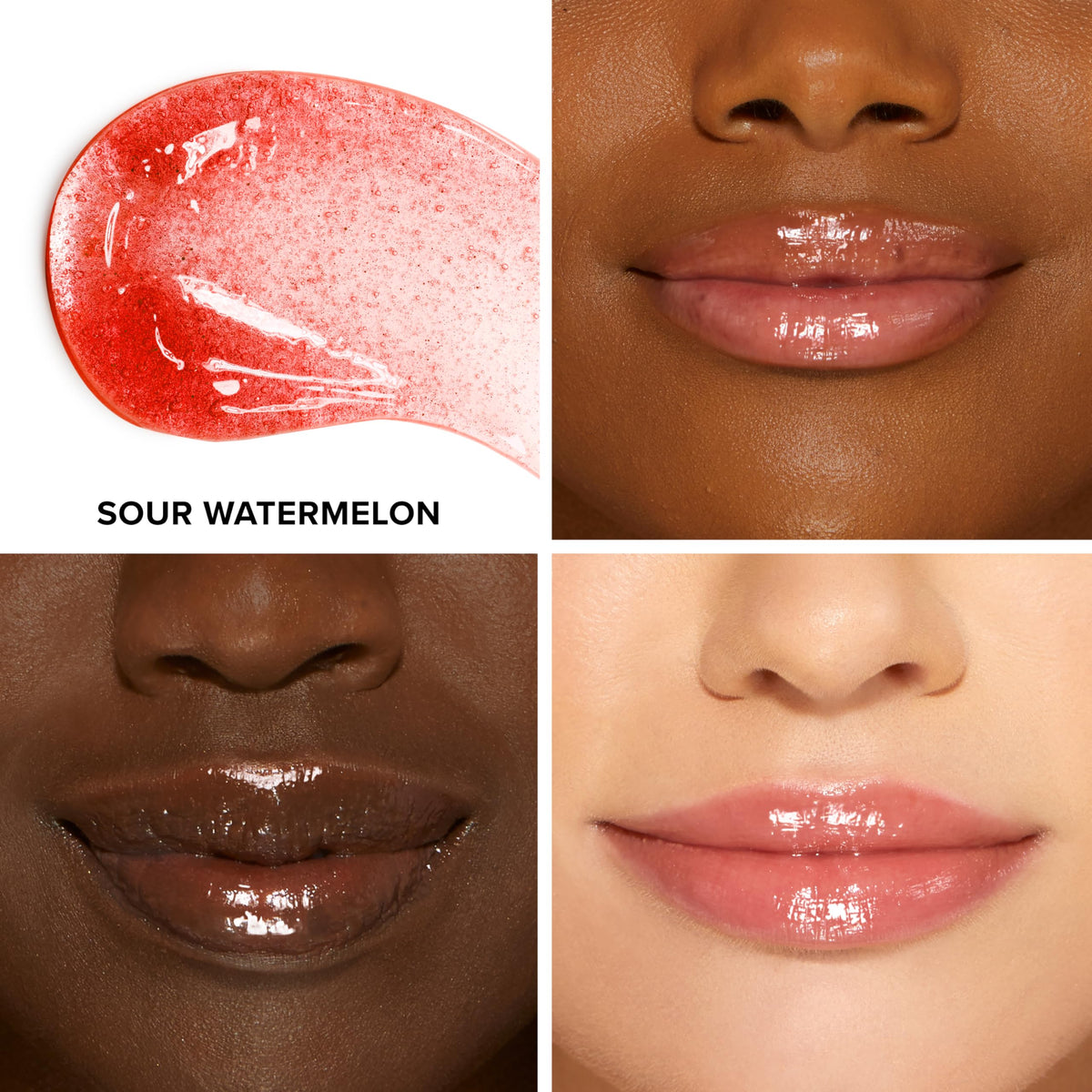 Too Faced Kissing Jelly Lip Oil Gloss packaging detail for on the go use