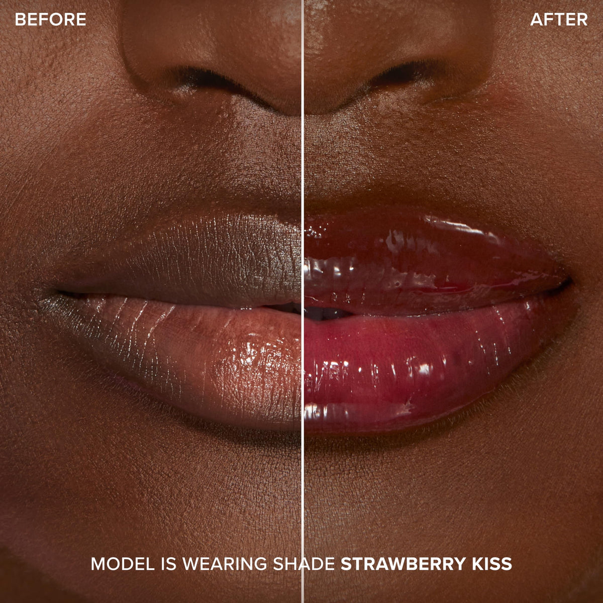 Too Faced Lip Injection Extreme Strawberry Kiss, hydrating gloss with strawberry aroma.