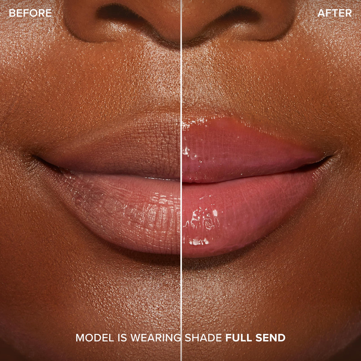 Too Faced Lip Injection Maximum Plump gloss texture showing non-sticky shine