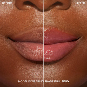 Too Faced Lip Injection Maximum Plump gloss texture showing non-sticky shine