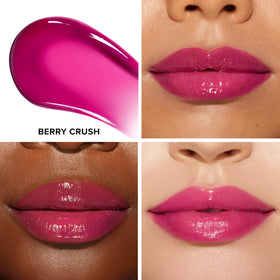 Too Faced Lip Injection wand applying glossy plump color