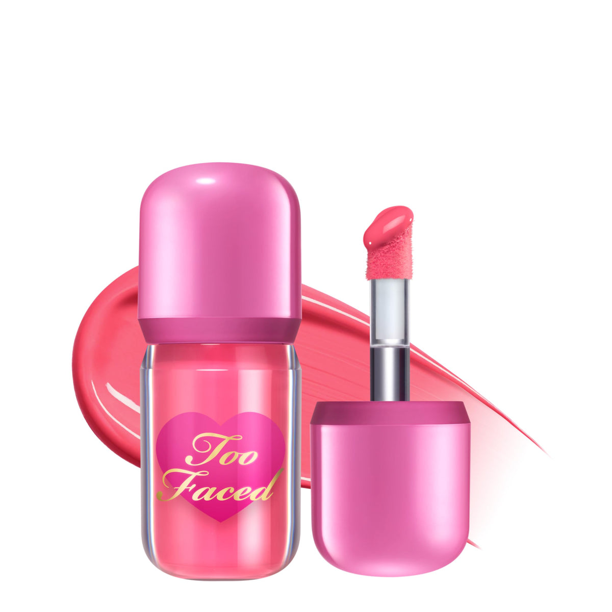 Too Faced Love Flush glowing liquid bottle for radiant natural color.