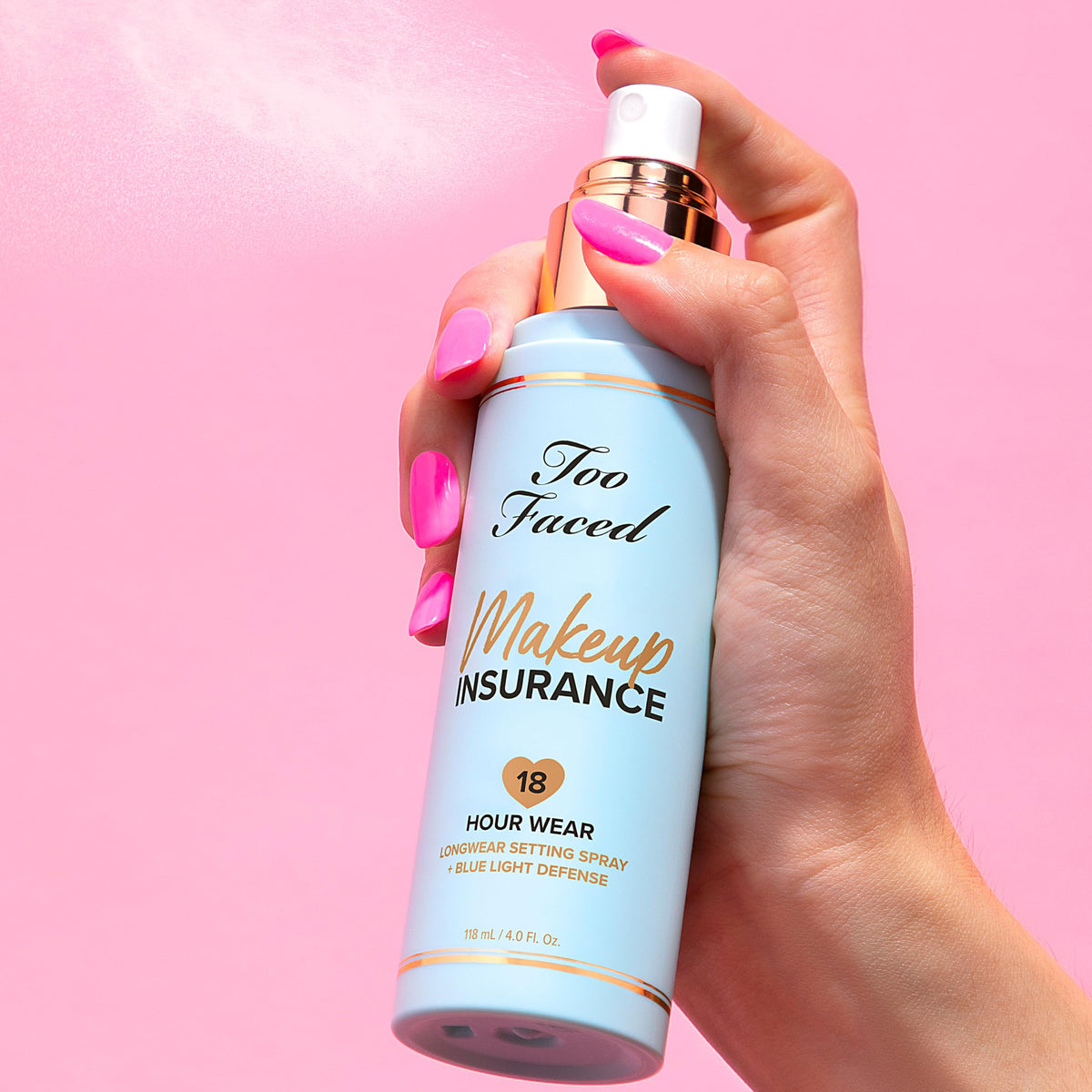 Too Faced Makeup Insurance alcohol-free formula keeps skin comfortable