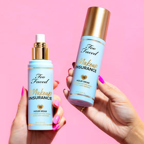 Too Faced Makeup Insurance cruelty-free vegan spray supports color-true wear