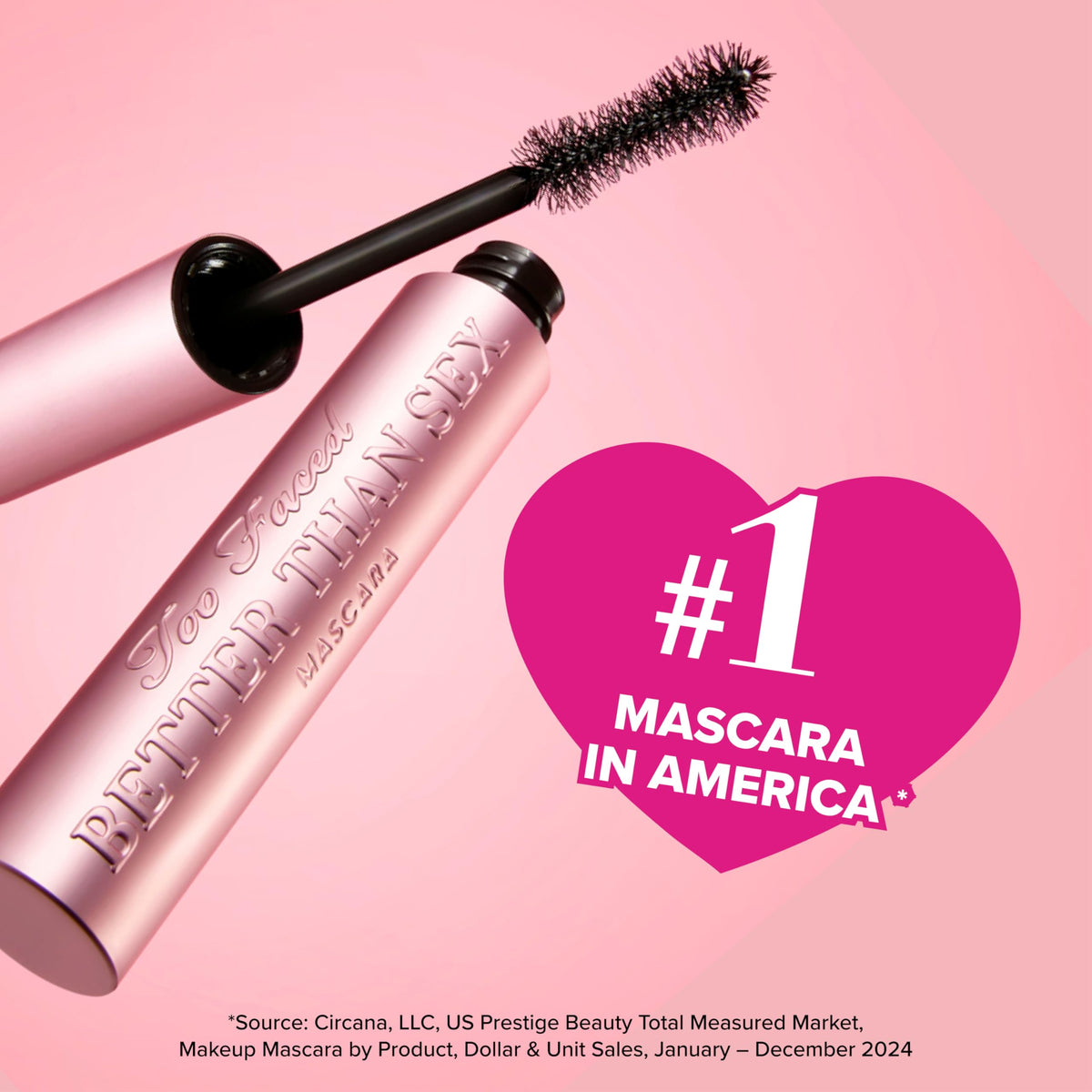 Too Faced mini mascara holiday gift set ready for gifting.