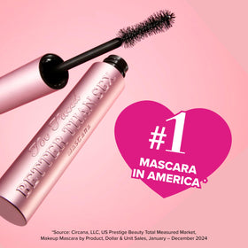 Too Faced mini mascara holiday gift set ready for gifting.