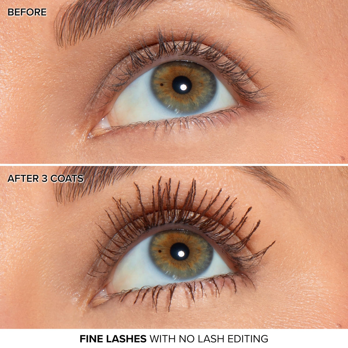 Too Faced Ribbon Wrap Mascara suits straight, curly, and dense lashes.