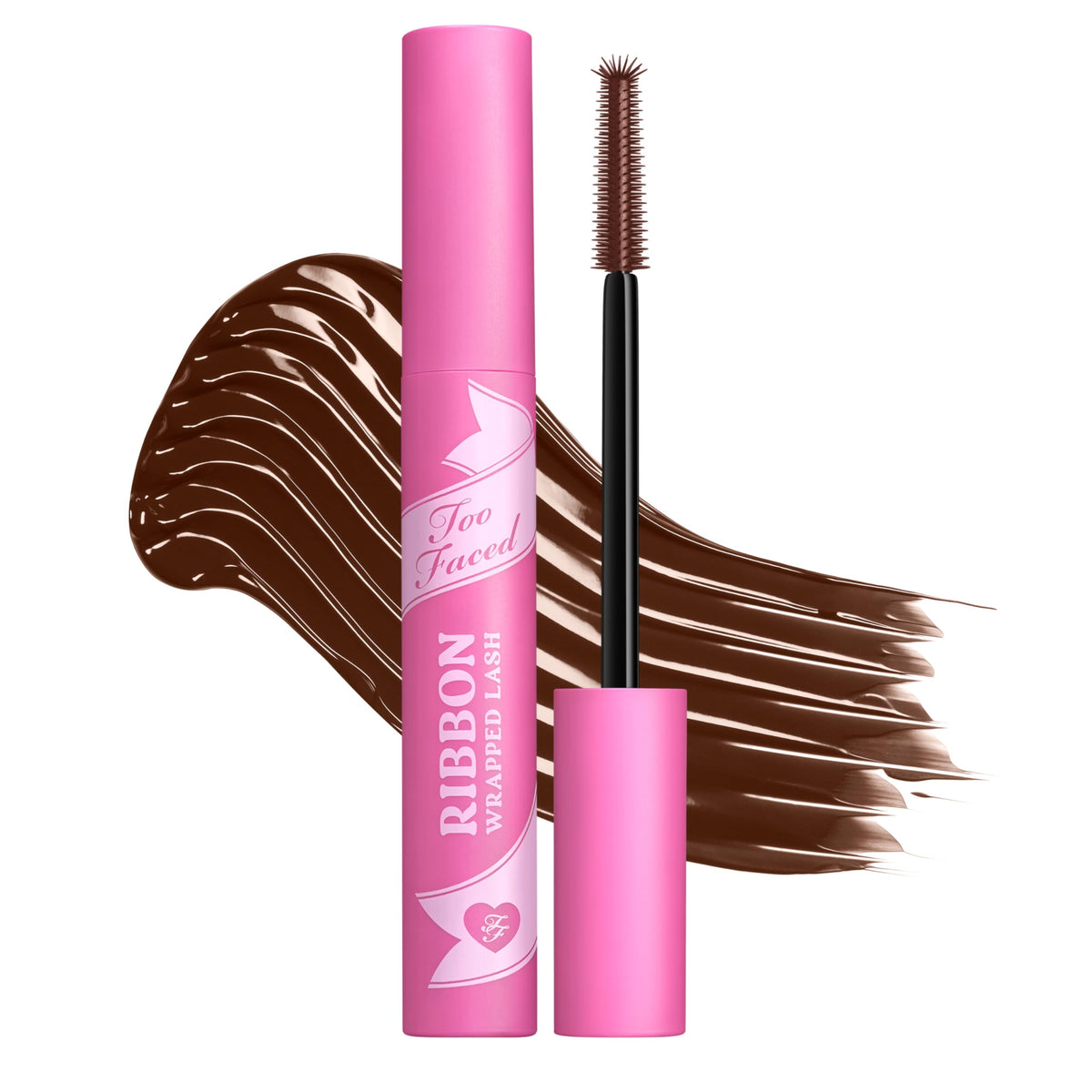 Too Faced Ribbon Wrap Mascara demonstrates tubing technology for extreme length.