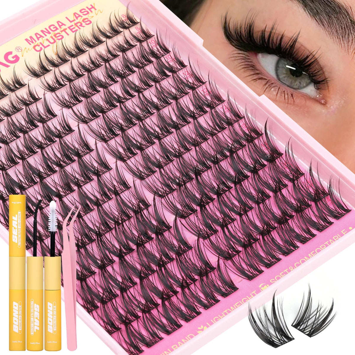 TOOCHUNAG reusable kit supports multiple applications for DIY lash days.