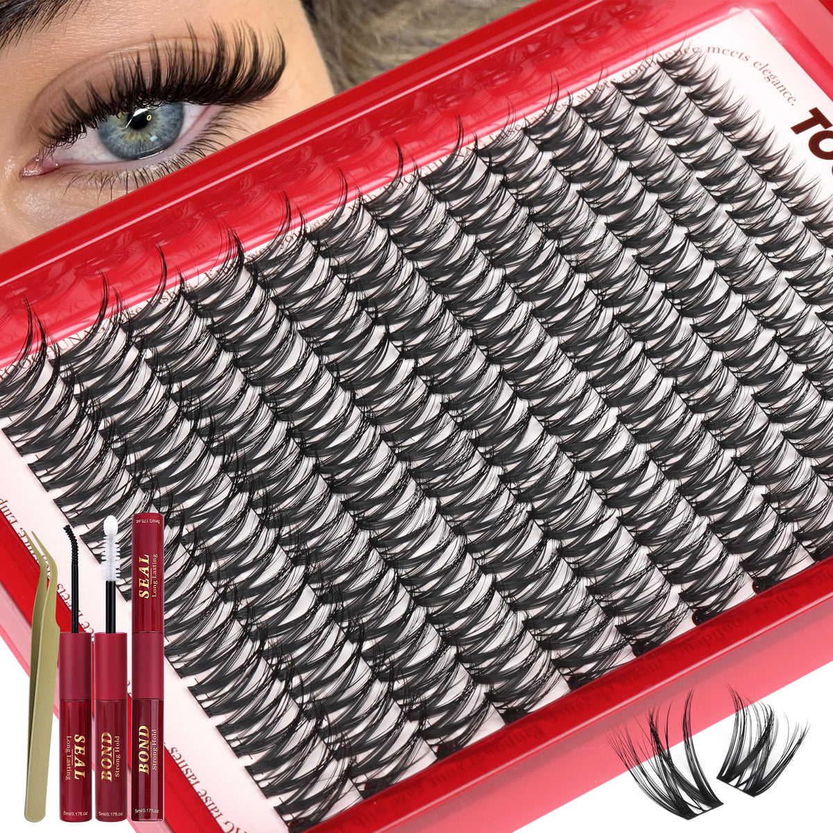 Full-eye looks with 5–6 clusters per eye for efficiency.