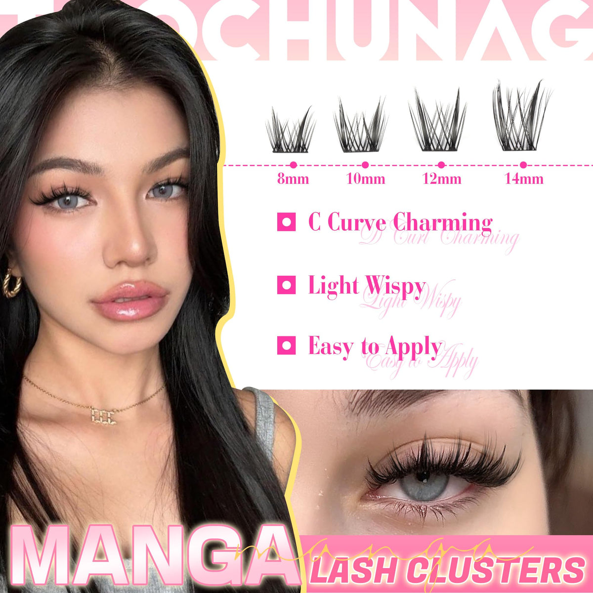 TOOCHUNAG lash bond and seal provide waterproof hold for all-day wear.