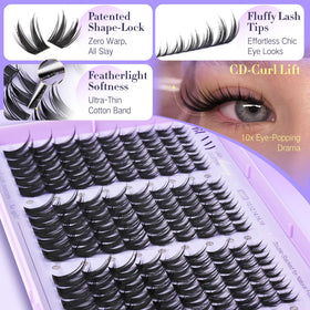 TOOCHUNAG Luxury faux mink fibers deliver soft, comfortable lash wear.
