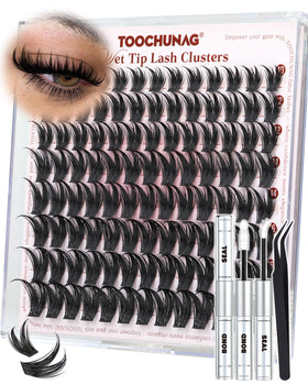 TOOCHUNAG Model wearing flared lashes illustrates bold daily wear.