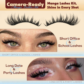TOOCHUNAG soft faux mink lash clusters feel light.