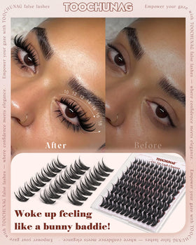 TOOCHUNAG Spiky lash extensions deliver camera-ready volume close-up.