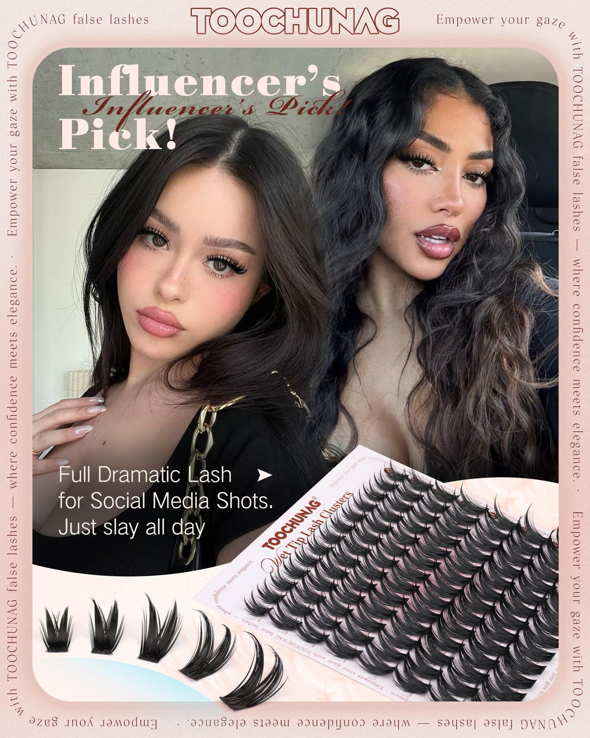 TOOCHUNAG White lash bond and seal provide a clean, smudge-free finish.