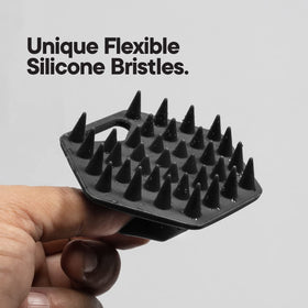 TOOLETRIES Beard Scrubber ergonomic handle design for comfortable daily grooming.