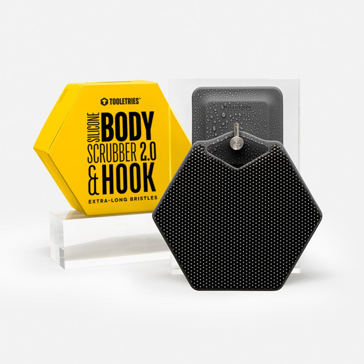 TOOLETRIES Body Scrubber 2.0 with extra long bristles for deeper exfoliation and cleansing.