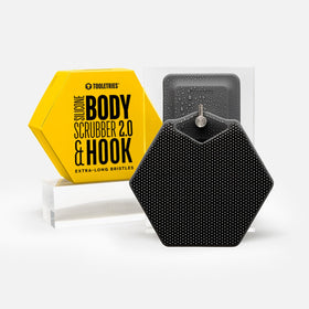 TOOLETRIES Body Scrubber 2.0 with extra long bristles for deeper exfoliation and cleansing.