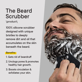 TOOLETRIES Face exfoliation bristles for refreshed skin beneath the beard.