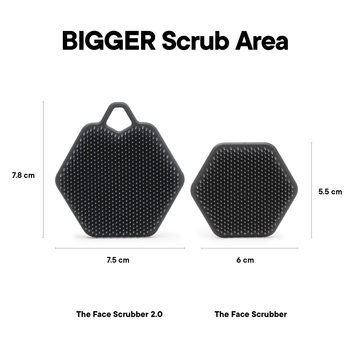 TOOLETRIES Men’s Face Scrubber 2.0 hang loop feature for easy storage