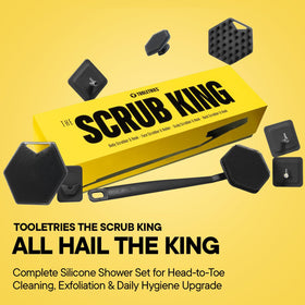 TOOLETRIES Scrub King body scrubber 2.0 delivers exfoliation and circulation boost.