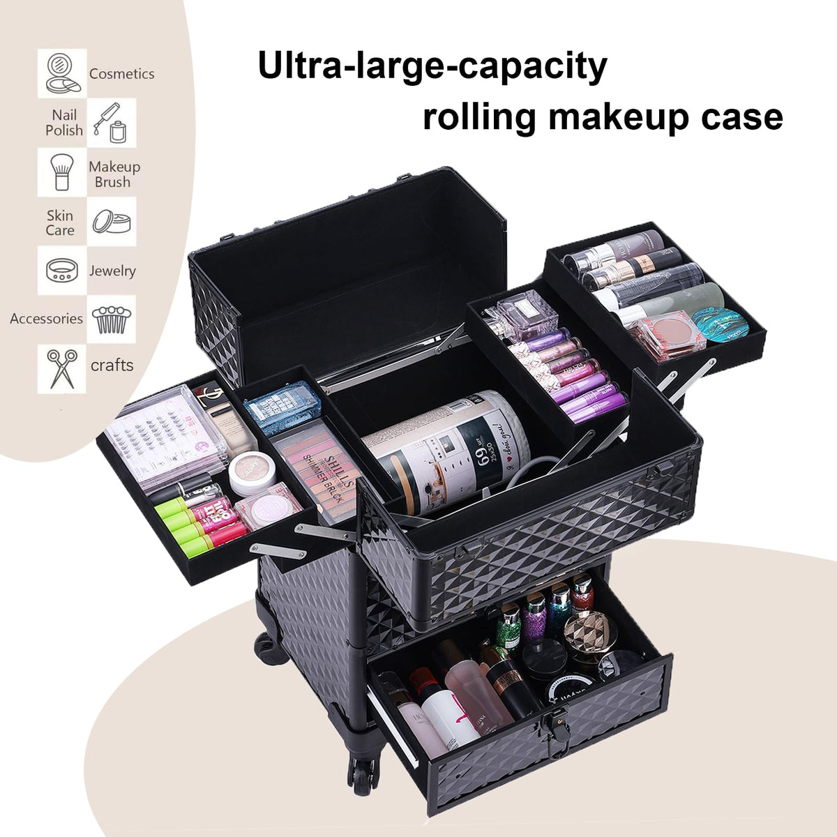 TOPACK large bottom storage compartment for extra gear and supplies.