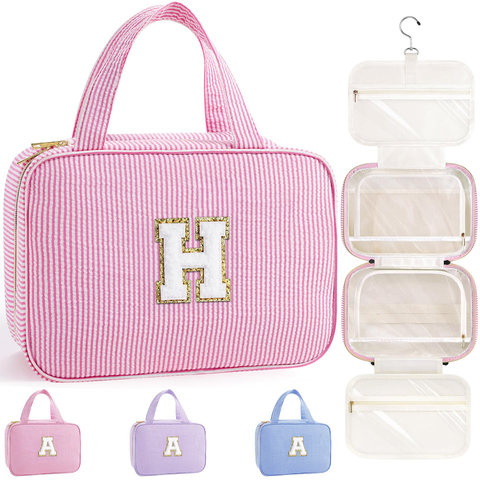 TOPEAST Travel Toiletry Bag hanging hook for easy access during trips