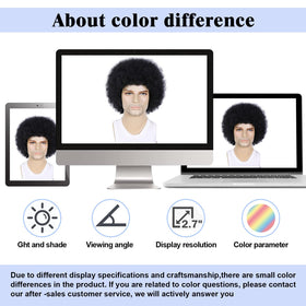 TOPHR Afro wig packaging and care tips included for easy storage.