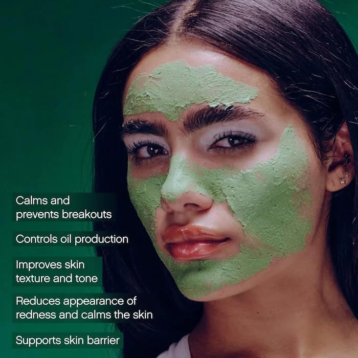 Clearly Breakout Mask jar close-up showing creamy texture for even application.