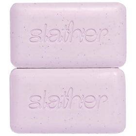 Topicals Slather Bar pack front view, compact exfoliating bar ideal for smooth skin on the go.
