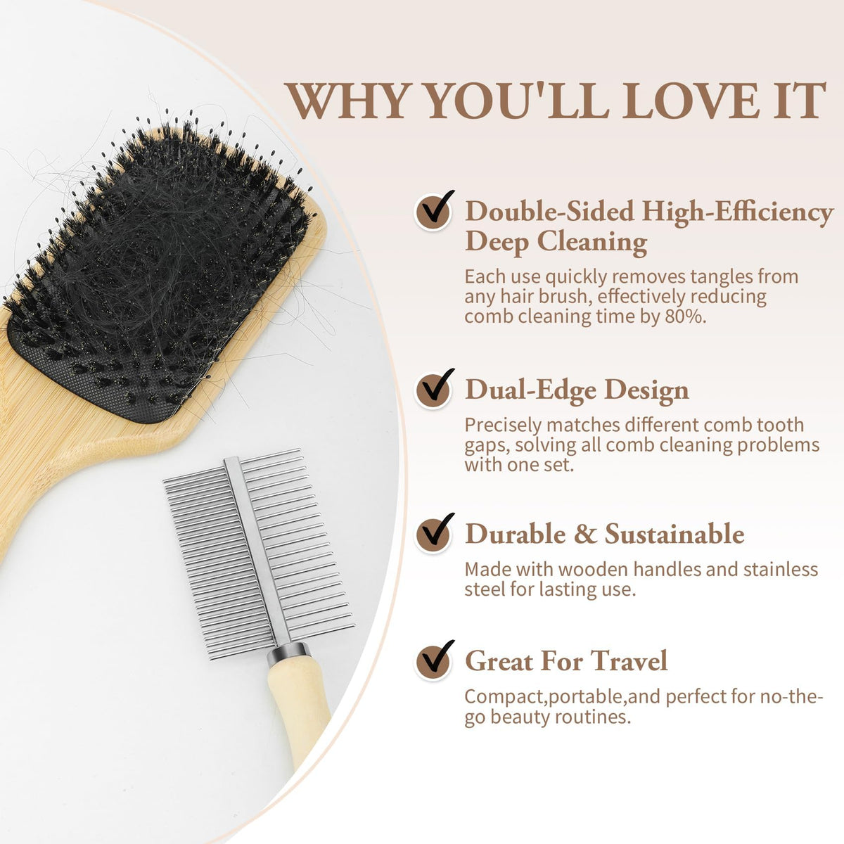Topisces deep-clean tool reaches between bristles to restore brush performance