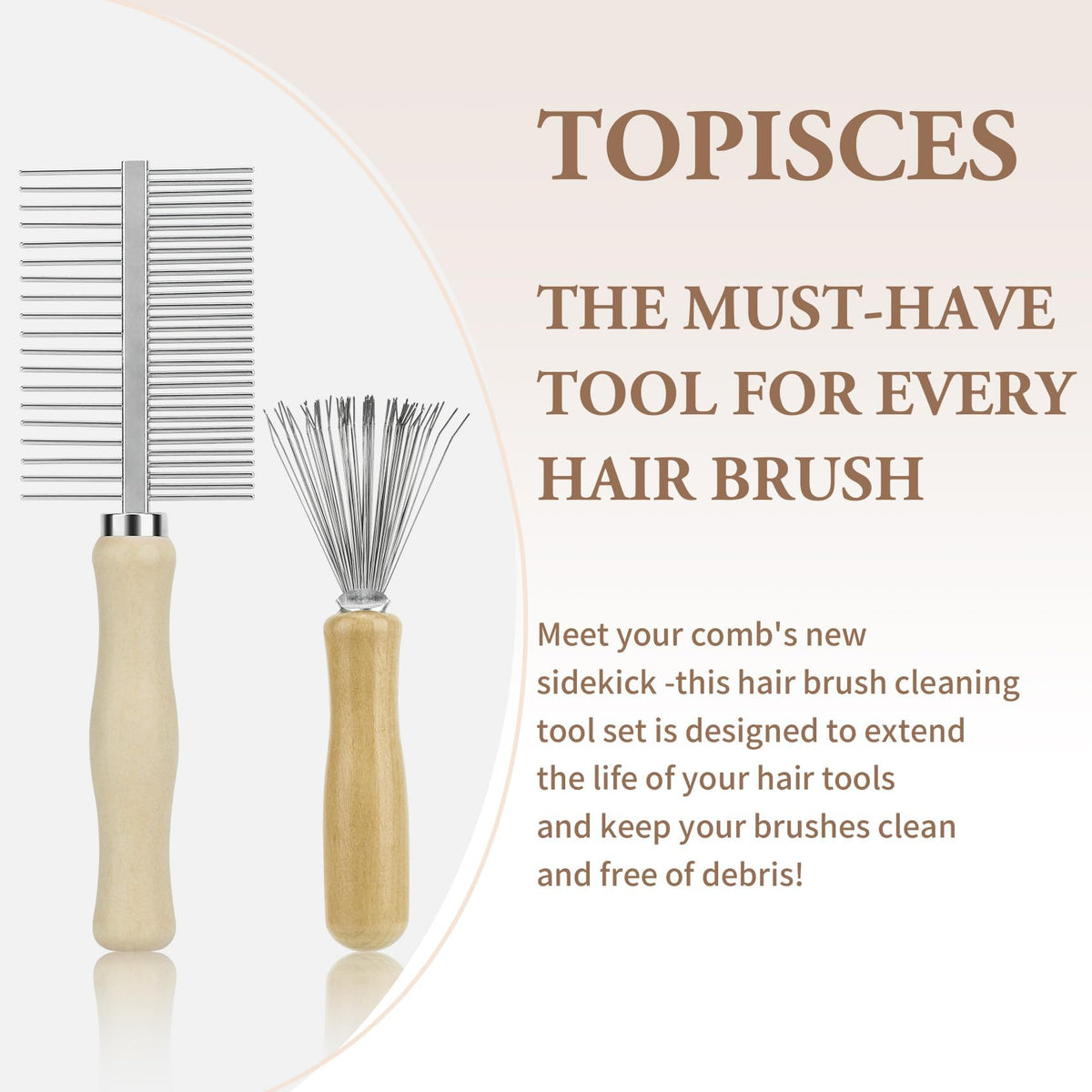 Topisces mini wire brush cleaner removes dust and buildup for quick touch-ups