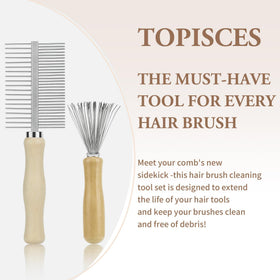 Topisces mini wire brush cleaner removes dust and buildup for quick touch-ups