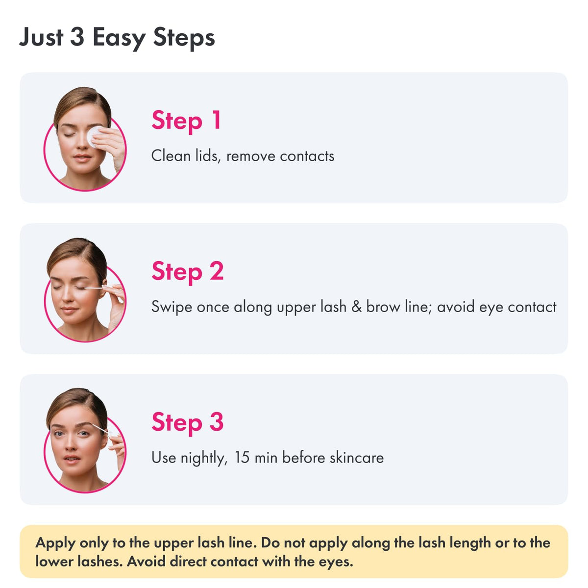 Toplash serum ingredients graphic highlights natural components for hair nourishment.