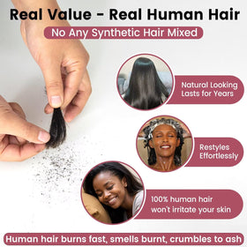 Topnormantic silk soft straight texture provides a smooth, manageable surface.