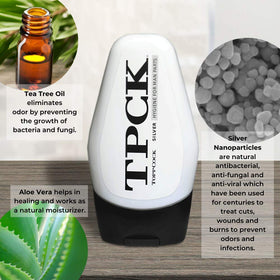 TOPPCOCK Silver Ball Deodorant Gel 2-pack back view emphasizing travel-friendly design