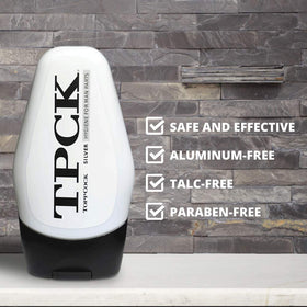 TOPPCOCK Silver Ball Deodorant Gel application close-up showing quick-dry texture for active days