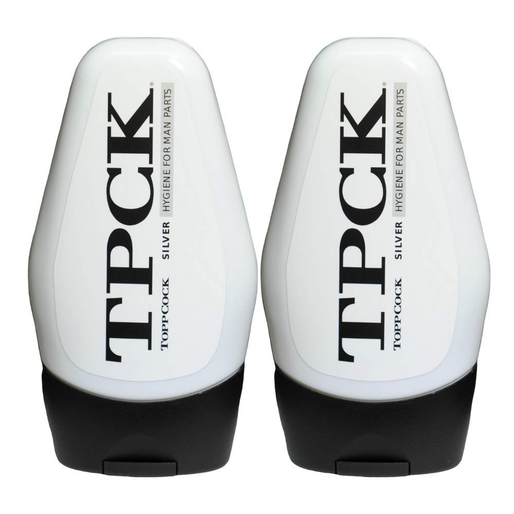 TOPPCOCK Silver Ball Deodorant Gel 2-pack front view highlighting compact packaging for daily use