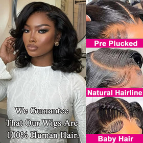 TopSilky 230 density bob wig offers fuller, natural-looking volume.