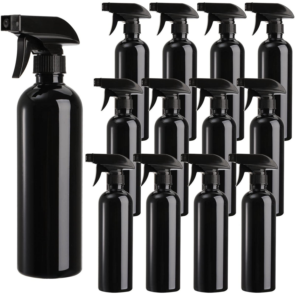 TOPZEA 12-pack 16oz empty spray bottles with versatile spray options for cleaners.