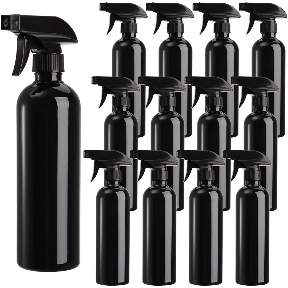 TOPZEA 12-pack 16oz empty spray bottles with versatile spray options for cleaners.