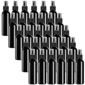 TOPZEA 4 oz black spray bottle emits a fine mist for skin care or fragrance.