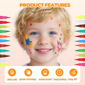 Torbers neon glow markers illuminate designs with bright visibility