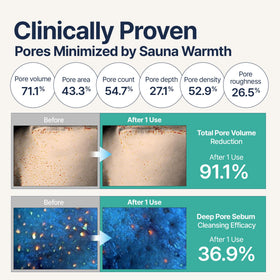 Torhop Saunan mask birch sap and blueberry extract visual cue for nourishment.