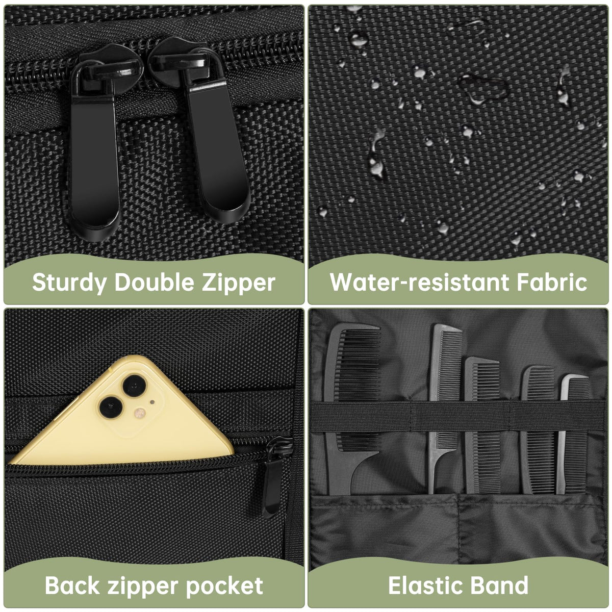 Toribio bag demonstrates full kit organization for clippers and sprays.