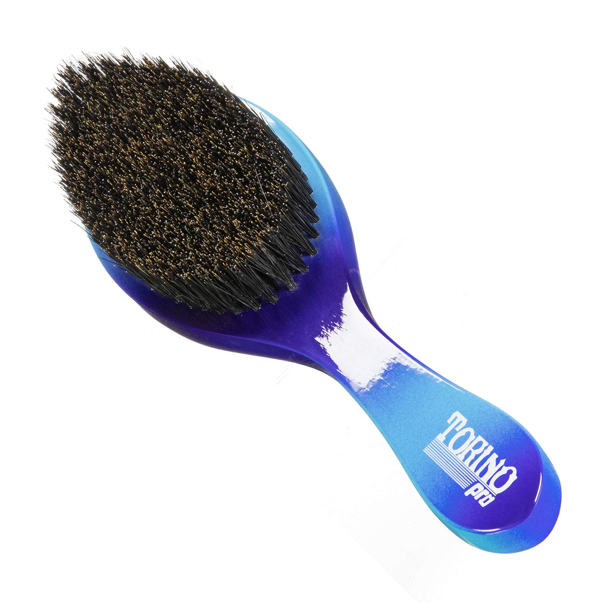 Torino Pro #88 medium-hard curve brush with long bristles for strong pull and even lay.